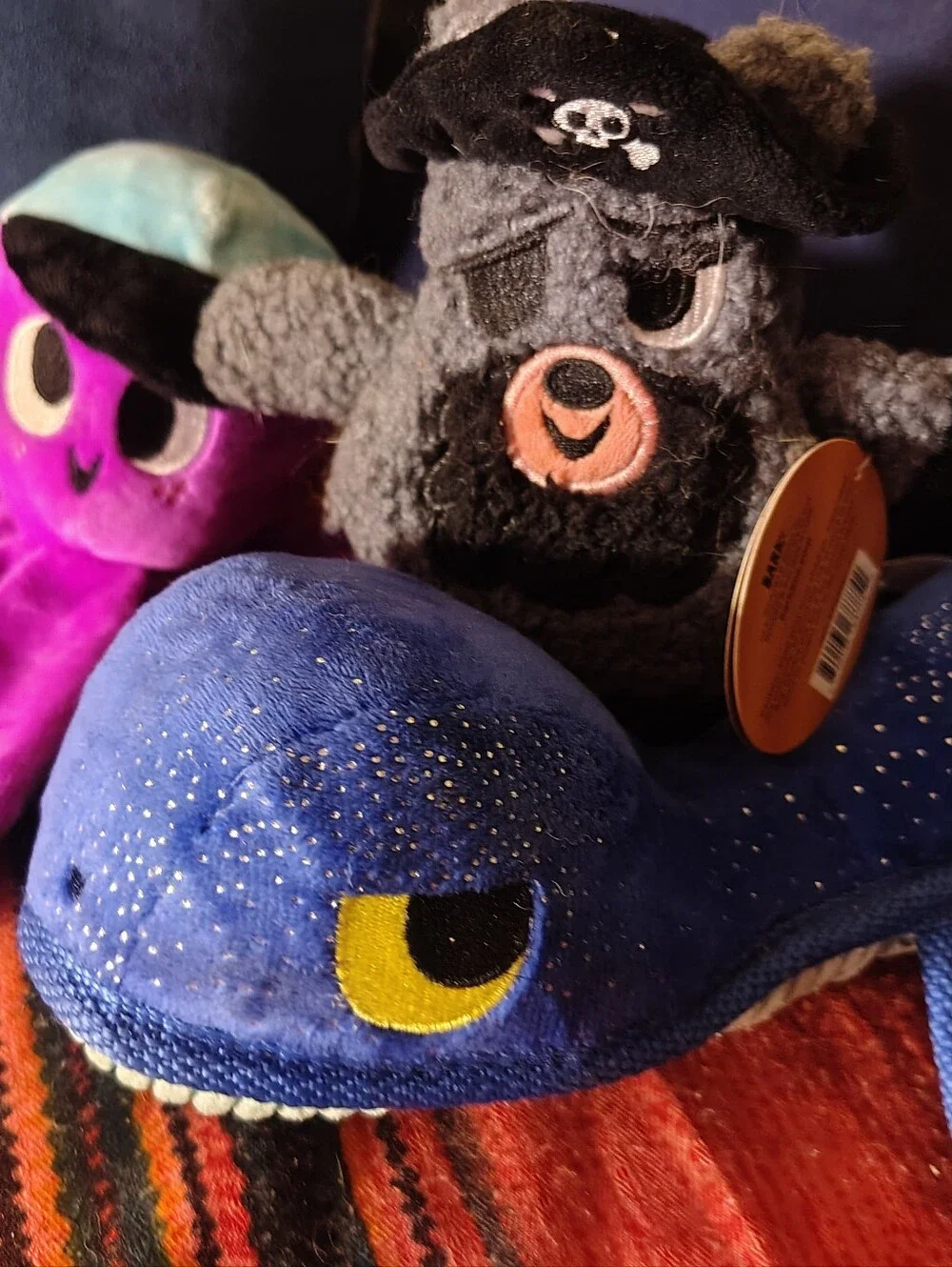 NWT BarkBox Dog Toy Lot of 3 - Barkbear The Pirate, Odd Ollie &Luke Ness Monster